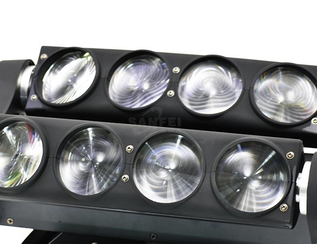 Led 8 heads 10 Watts RGBW 4in1 Moving Head Spider Beam Light for night club