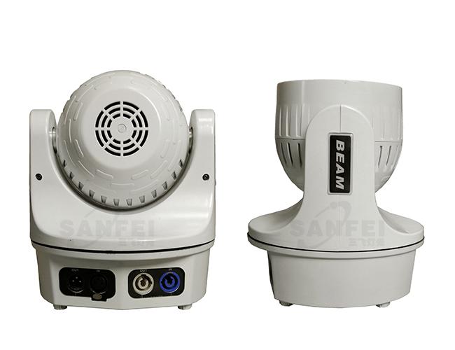 White Shell Zoom Moving Head Light With 6pcs Bee Eye Auto Switching Power