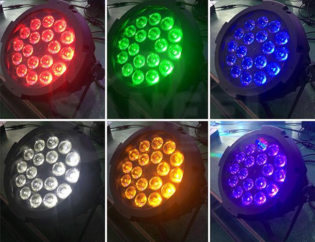 LED 18PCS*10W RGBW 4in1 Waterproof PAR Light for wedding events 5in1 / 6in1