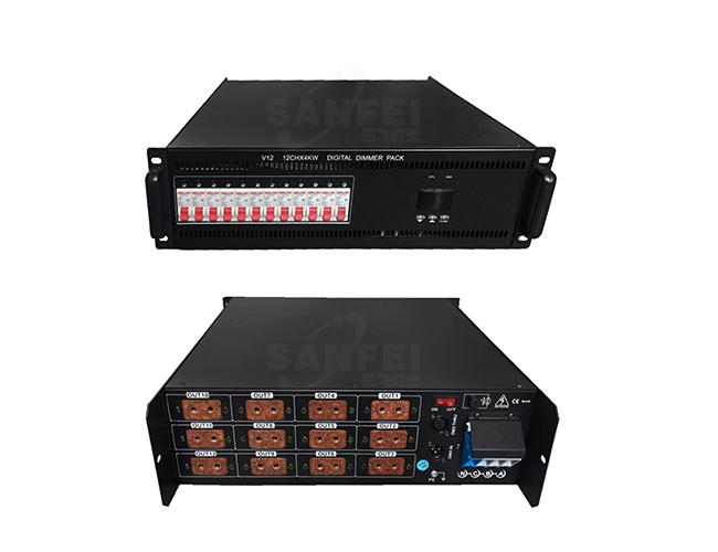 Anti - Interference Rack Flight Case , Network Digital Dimmer Pack 12CH X 4000W