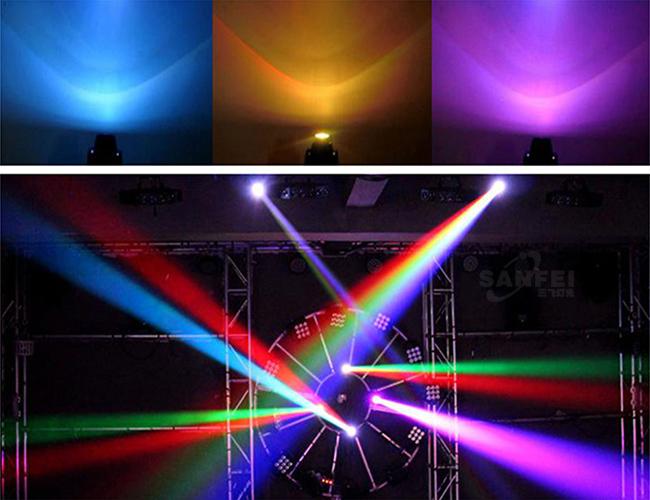 60HZ Changable Pattern 10 W LED Moving Head Light For Night Club