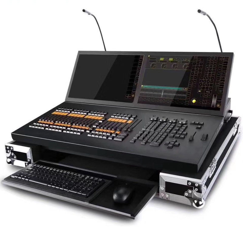 rand Ma2 PC Command Wing and Fader Wing with Touch Screen Monitors and CPU All in One Console